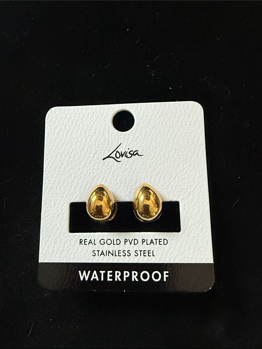 Lovisa Gold Teardrop Stud Earrings